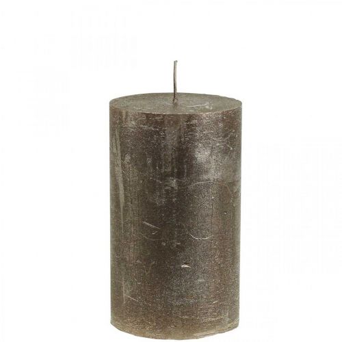 Product Pillar candles Colored candles copper 70x120mm 4pcs