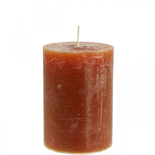 Solid colored candles brown pillar candles 85×120mm 2pcs
