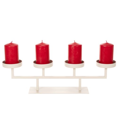 Modern candlestick with four candle plates, 47cm | Floristik24.ie
