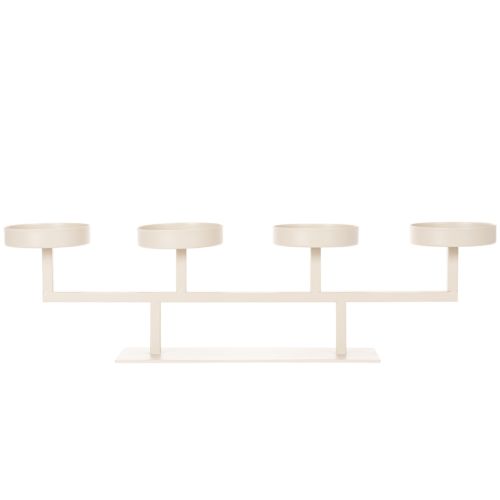 Modern candlestick with four candle plates, 47cm | Floristik24.ie