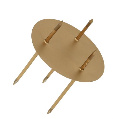Floristik24 Candle holder Ø5cm gold matt 4pcs