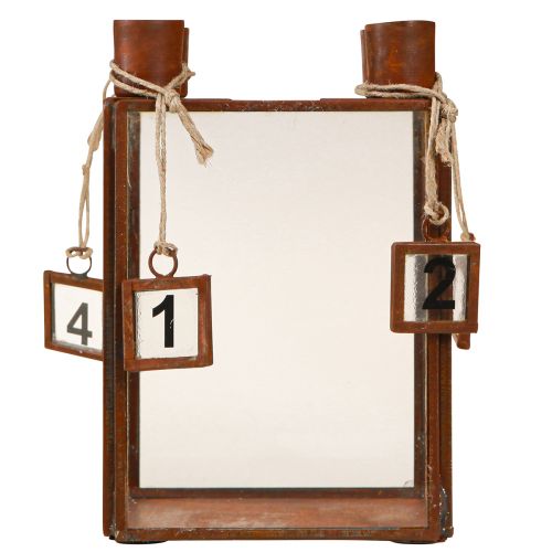 Floristik24 Advent candle holder for filling rust metal 10×10×15.5cm