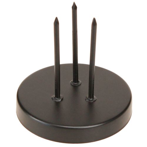 Candle holder Advent wreath metal matte black Ø8cm 4 pcs | Floristik24.ie
