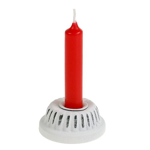 Product Candlestick baking pan white Ø5.3cm H2cm