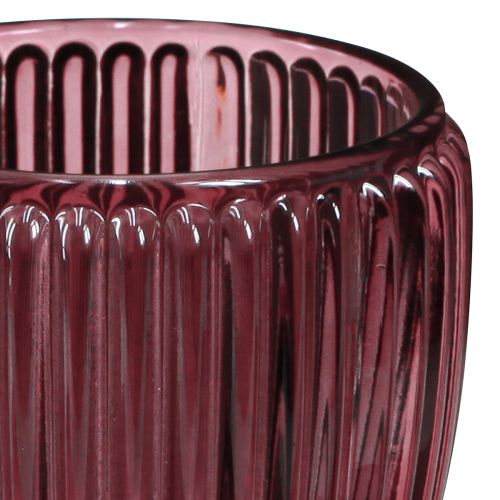 Product Candle holder glass berry lantern retro Ø7cm H7cm 6 pcs