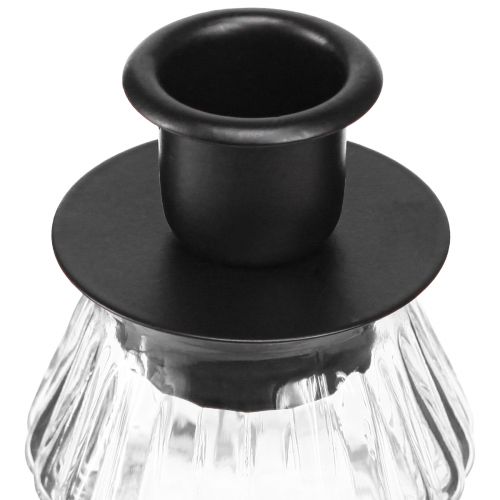 Floristik24 Candle holder glass for taper candles Christmas tree 13.5cm 2pcs