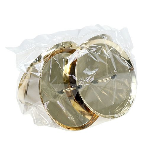 Product Candle holder gold Ø10cm 4 pcs