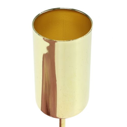 Floristik24 Candle holder gold for taper candles Ø2.2cm 4 pcs