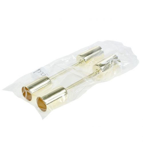 Candle holder gold for taper