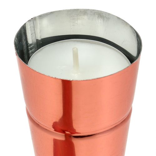 Floristik24 Candle holder copper Ø4.5cm H14cm 8pcs
