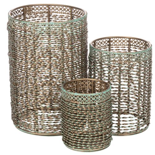 Candle holder metal tealight holder Ø8/10/13cm set of 3