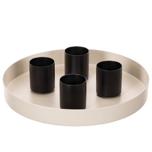 Magnetic candle holder, matte finish, 4cm, 4 pieces | Floristik24.ie