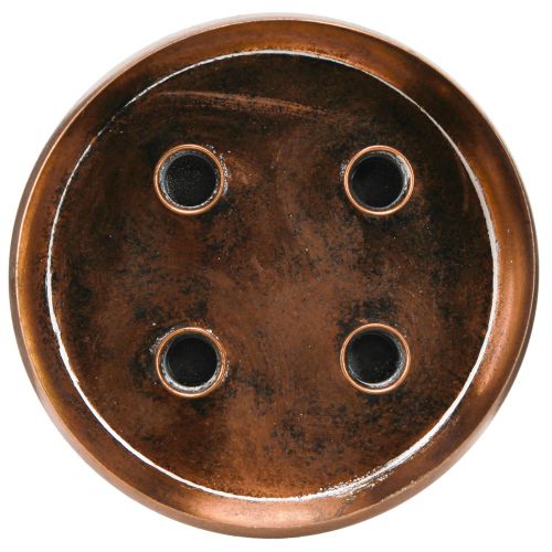 Product Candle holder bowl for 4 candles antique look bronze Ø22cm