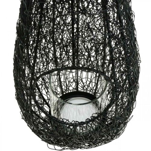 Lantern for hanging hanging decoration wire mesh H53cm