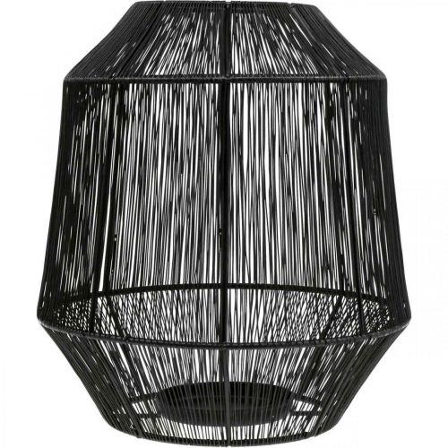 Product Candlestick Black Deco Lantern Wire Basket Ø24cm H28cm