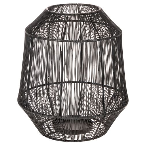 Black Decorative Lantern Wire Basket Modern style Ø24cm H28cm