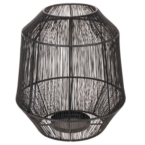 Black Decorative Lantern Wire Basket Modern style Ø24cm H28cm | Floristik24.ie