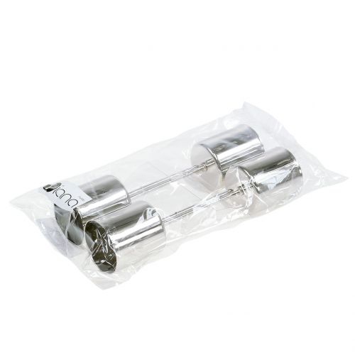 Product Silver candle holders for taper candles Ø3.2cm, 4 pieces