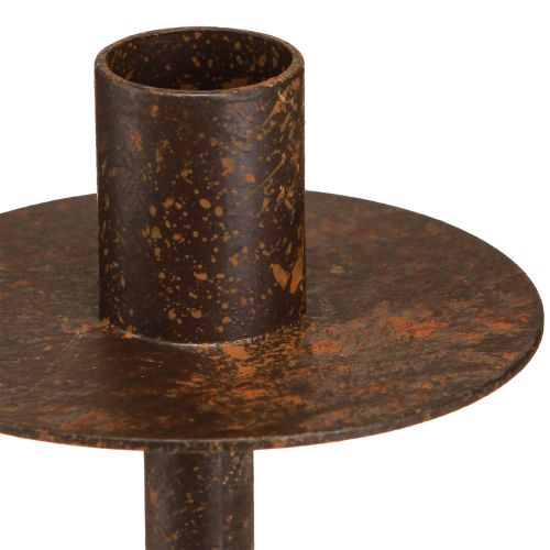 Floristik24 Candle holder for bottles rust look Ø8.5cm H12cm 2pcs
