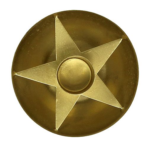 Floristik24 Candle holder for taper candles gold Ø8cm H5cm