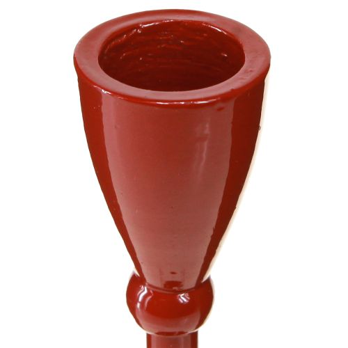 Product Candle holder for taper candles Taper candle holder Red H17cm