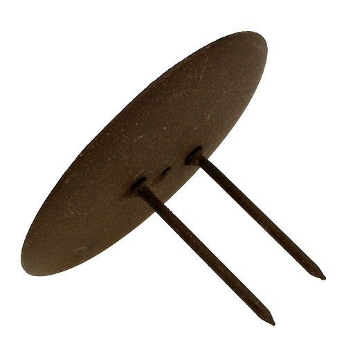 Product Candle holder in brown Ø9cm 4 pcs