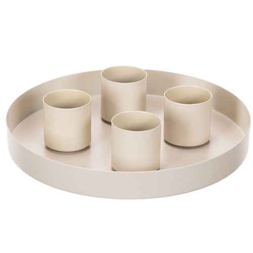 Magnetic candle holders for thick taper candles (4cm), 4 pieces | Floristik24.ie