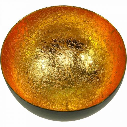 Floristik24 Table decoration Christmas bowl black gold Ø8cm H4cm