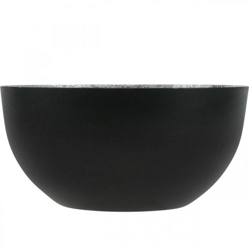 Product Candlestick Black Silver Candlestick Ø13cm H6.5cm