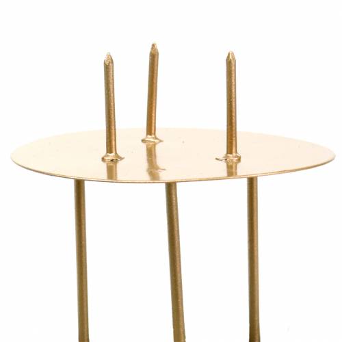 Floristik24 Candle holder for sticking gold Ø6.5cm 12 pcs