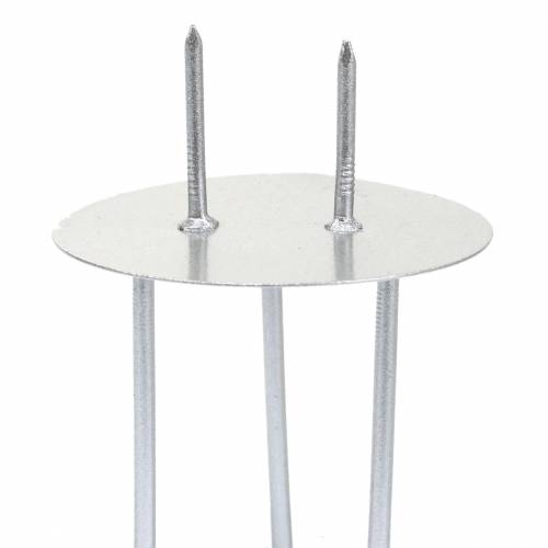 Product Candle holder for sticking silver Ø4.5cm 12 pcs
