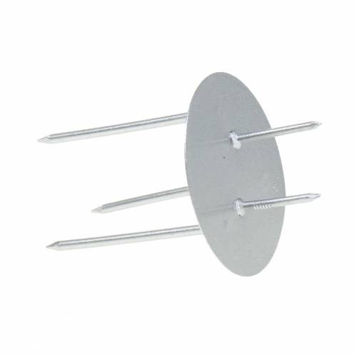 Product Candle holder for sticking silver Ø4.5cm 12 pcs