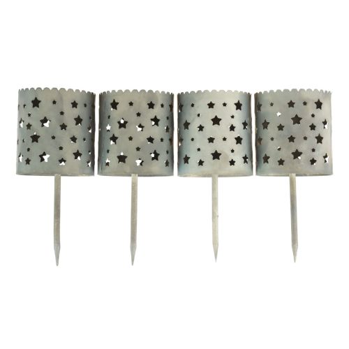 Candle holder for sticking Advent wreath Ø6.5cm H14cm 4 pcs