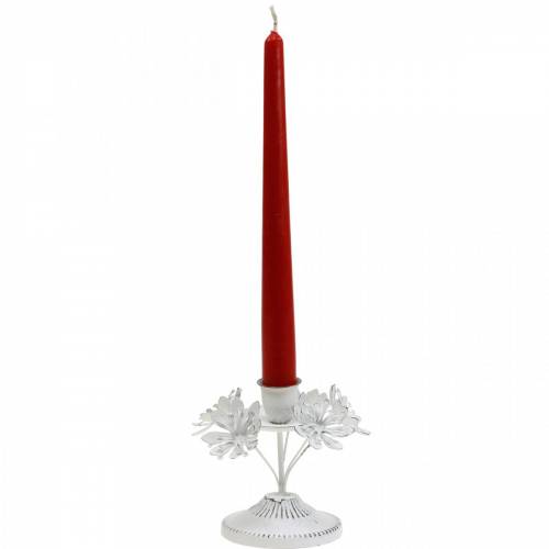 Floristik24 Candle decoration, spring, candle holder with flowers, metal decoration for the wedding