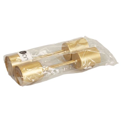 Product Candle holder, spike, candle holder, stick, gold, 3.2cm x 4cm, 4 pieces