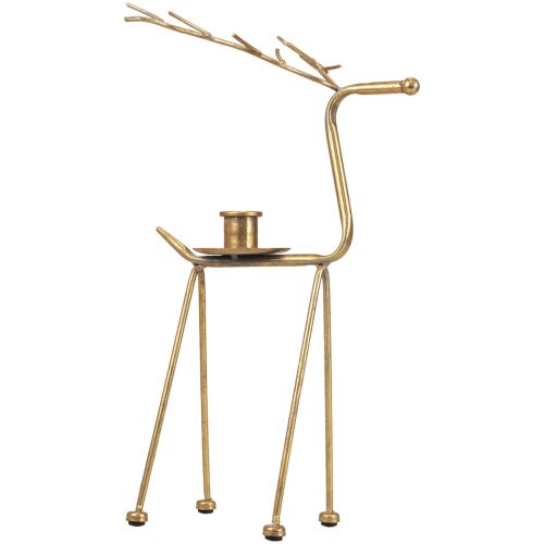 Floristik24 Candle holder metal deer decorative candlestick H38.5cm