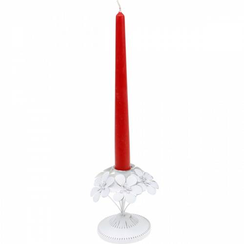 Floristik24 Spring decoration, metal chandelier with flowers, wedding decoration, candle holder, table decoration