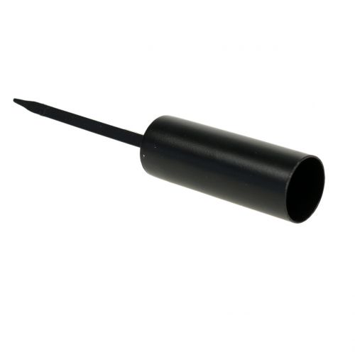 Floristik24 Candle Holder Black for Taper Candles 15cm 4pcs