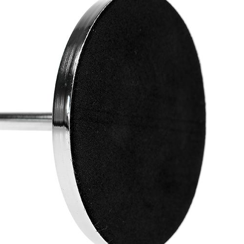 Floristik24 Candlestick for tapered candle silver 30cm