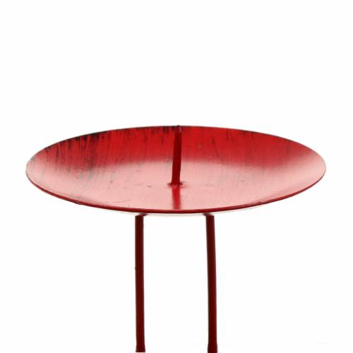 Floristik24 Candle holder for sticking red Ø6.5cm 4 pcs