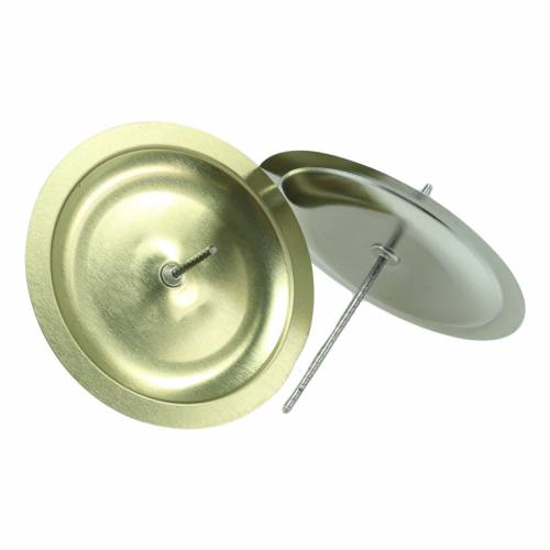 Product Candle holder with spike gold Ø6cm 36 pcs