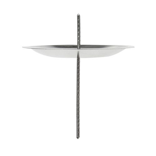 Product Candlestick with thorn silver Ø5cm 36p