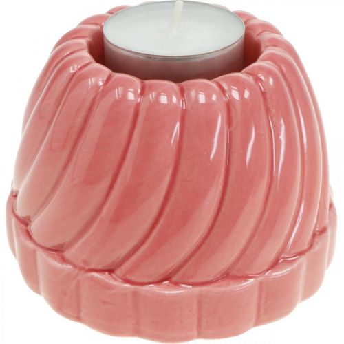 Floristik24 Gugelhupf tealight holder, table decoration, candle holder baking mold, decorative cake H7cm 3pcs
