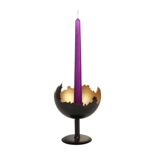 Floristik24 Table decoration Christmas candle holder metal 15.5cm Ø12cm