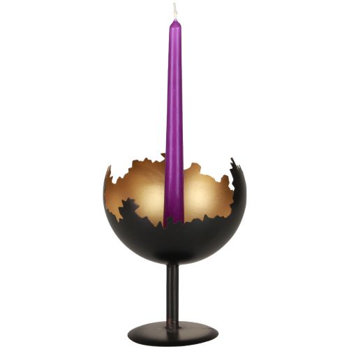 Floristik24 Table decoration Christmas candle holder metal 19cm Ø15cm