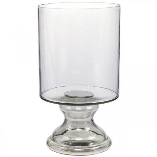 Wind light glass candle glass tinted, clear Ø20cm H36.5cm