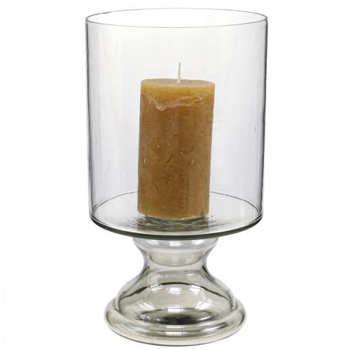 Product Wind light glass candle glass tinted, clear Ø20cm H36.5cm