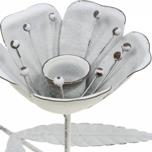 Floristik24 Spring decoration, candlestick flower shape, wedding decoration, metal table decoration