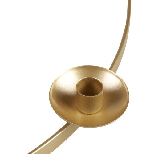 Floristik24 Candlestick hanging hanging candlestick gold Ø34cm H45cm
