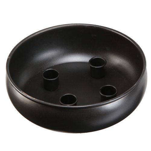 Product Candle bowl black candle holder with magnets Ø20cm